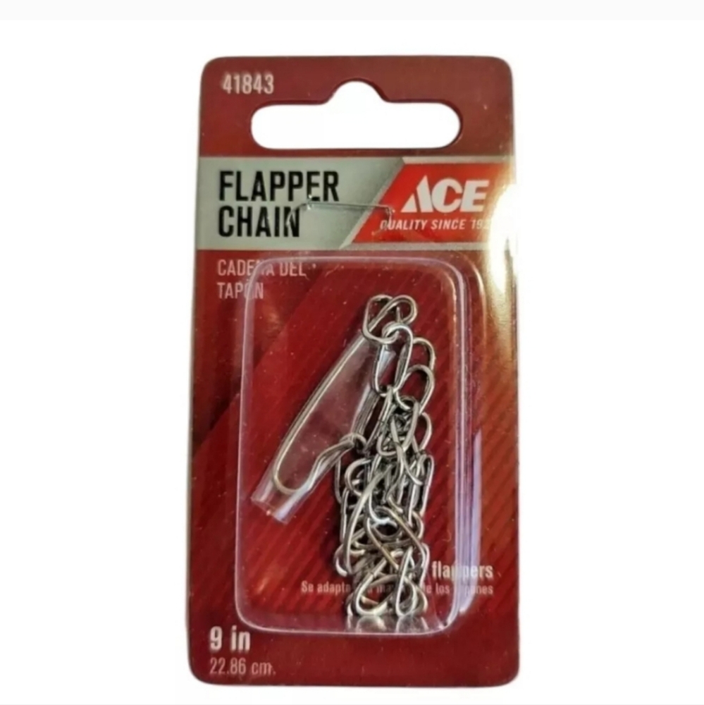 Ace #41843 Flapper Replacement Chain 9 in 22.86 cm Bathroom Toilet Universal